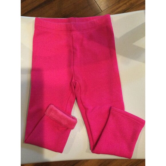 Sz 3 NWT GYMBOREE Pink Cozy Fleece Lined Leggings - Picture 2 of 3